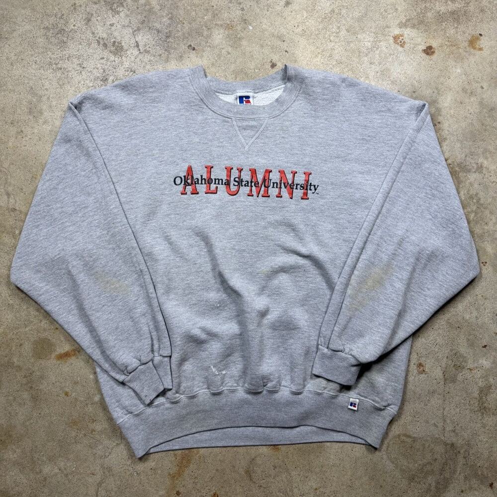 VTG Russell Athletic Oklahoma State OSU Alumni Crewneck Size XXL